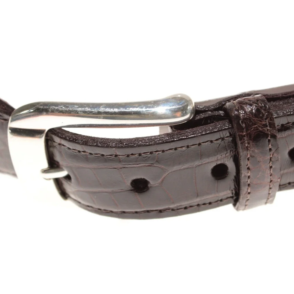 Torino Leather Company NWT Braided / Woven Belt Size 36 US in Brown Leather